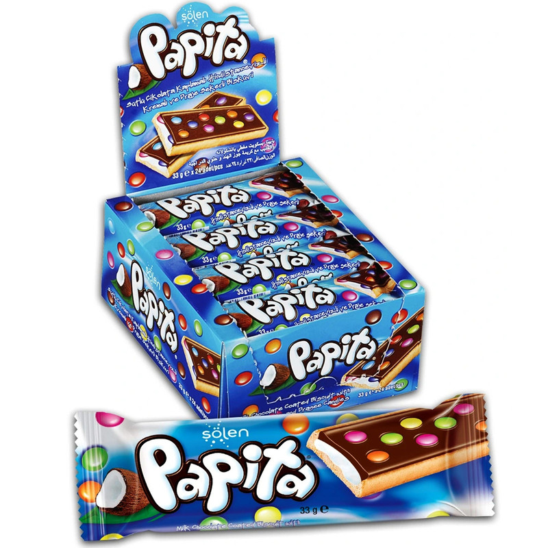 Tim Solen Papita Coconut Cream Bar 33g X 24 Pieces