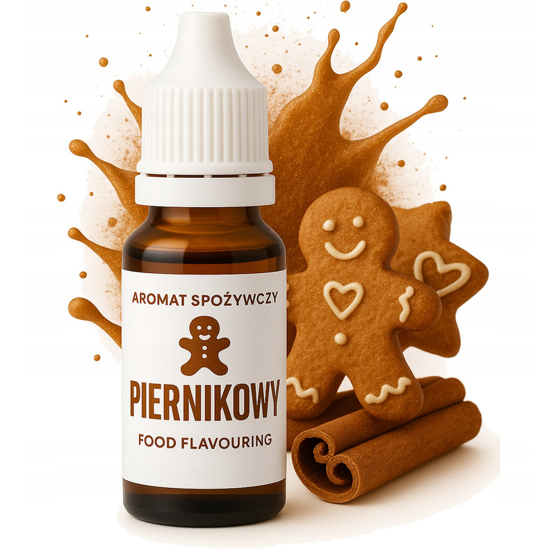 Image of Food-grade Gingerbread Flavouring In Liquid For Cake, Ice Cream And Whipped Cream.