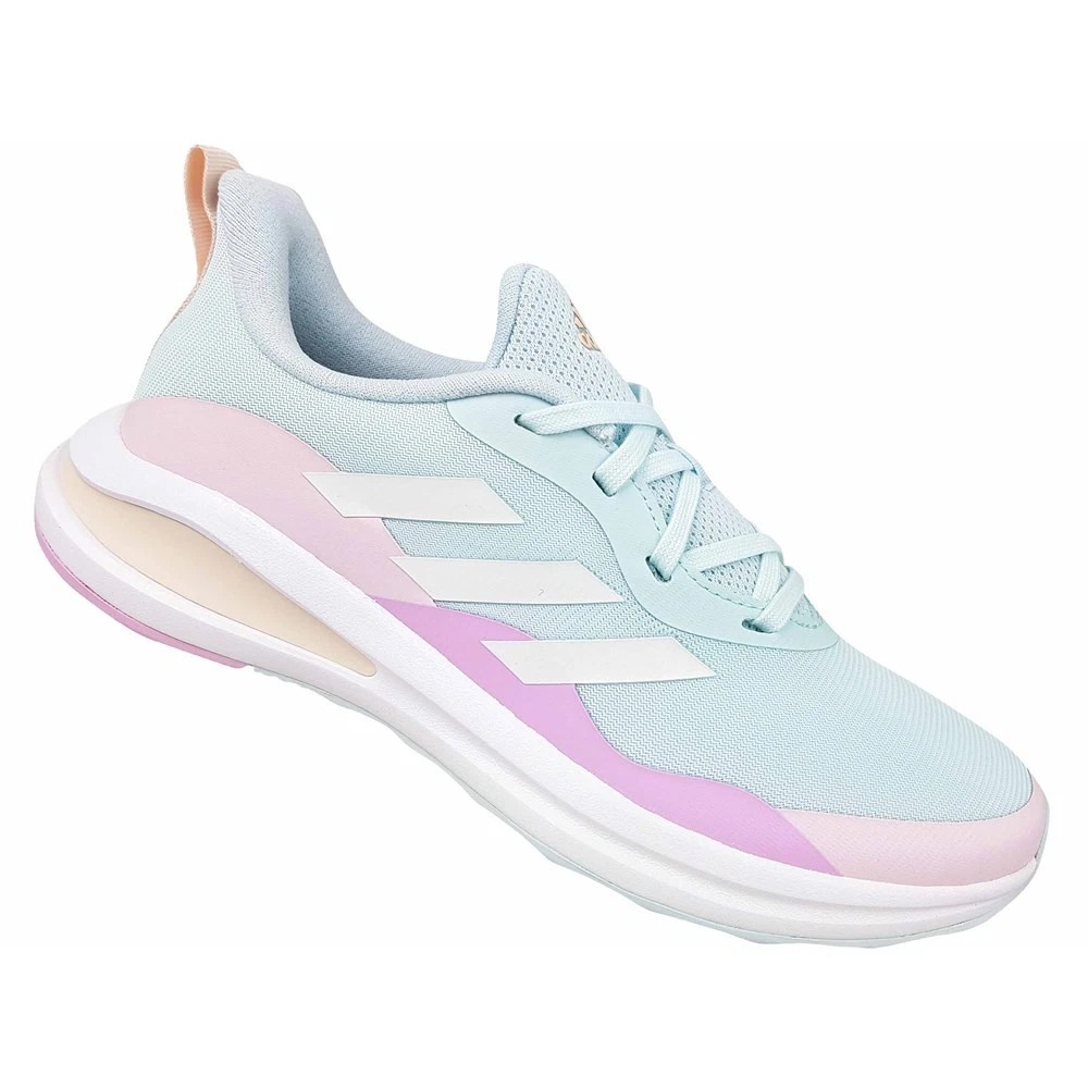 Image of Fortarun Sport Running Lace Kids' Sneakers, Comfortable Everyday Shoes For School And , Light Green Color