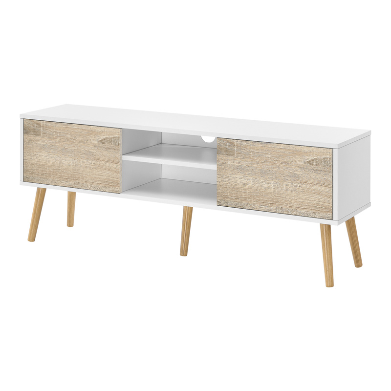 TEMU Tv Stand 'eskilstuna' With 2 Cabinet Doors And 2 Shelves