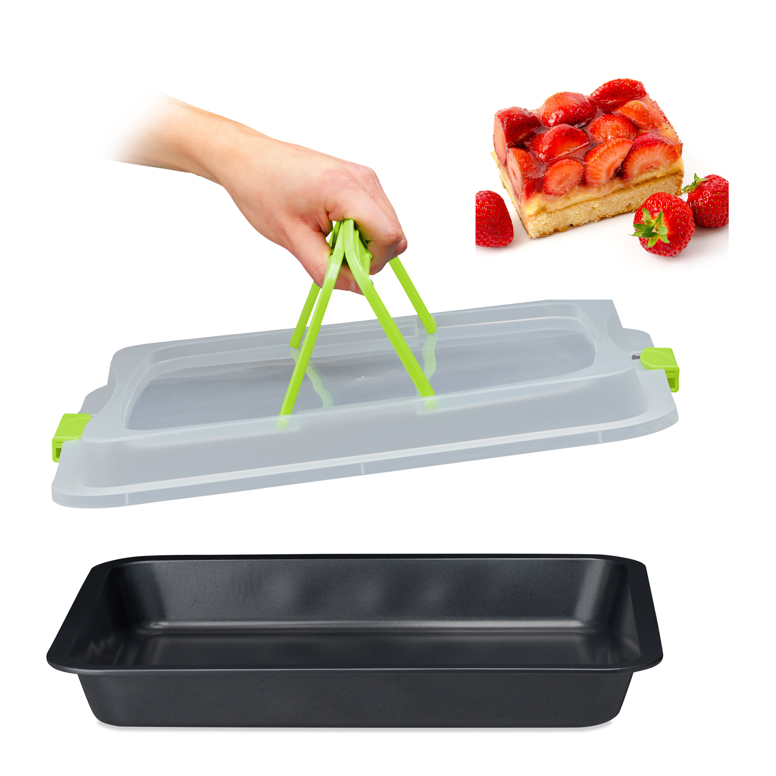Green/black Baking Sheet - (l)40.5 X (w)32.5 Cm