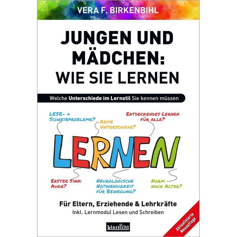 Image of Boys And Girls How They Learn - Paperback - What Differences In Learning Style You Need To Know - Vera F. Birkenbihl - 156 Pages - German - 2024 - Klarsicht Publishing - Ean 9783985842186