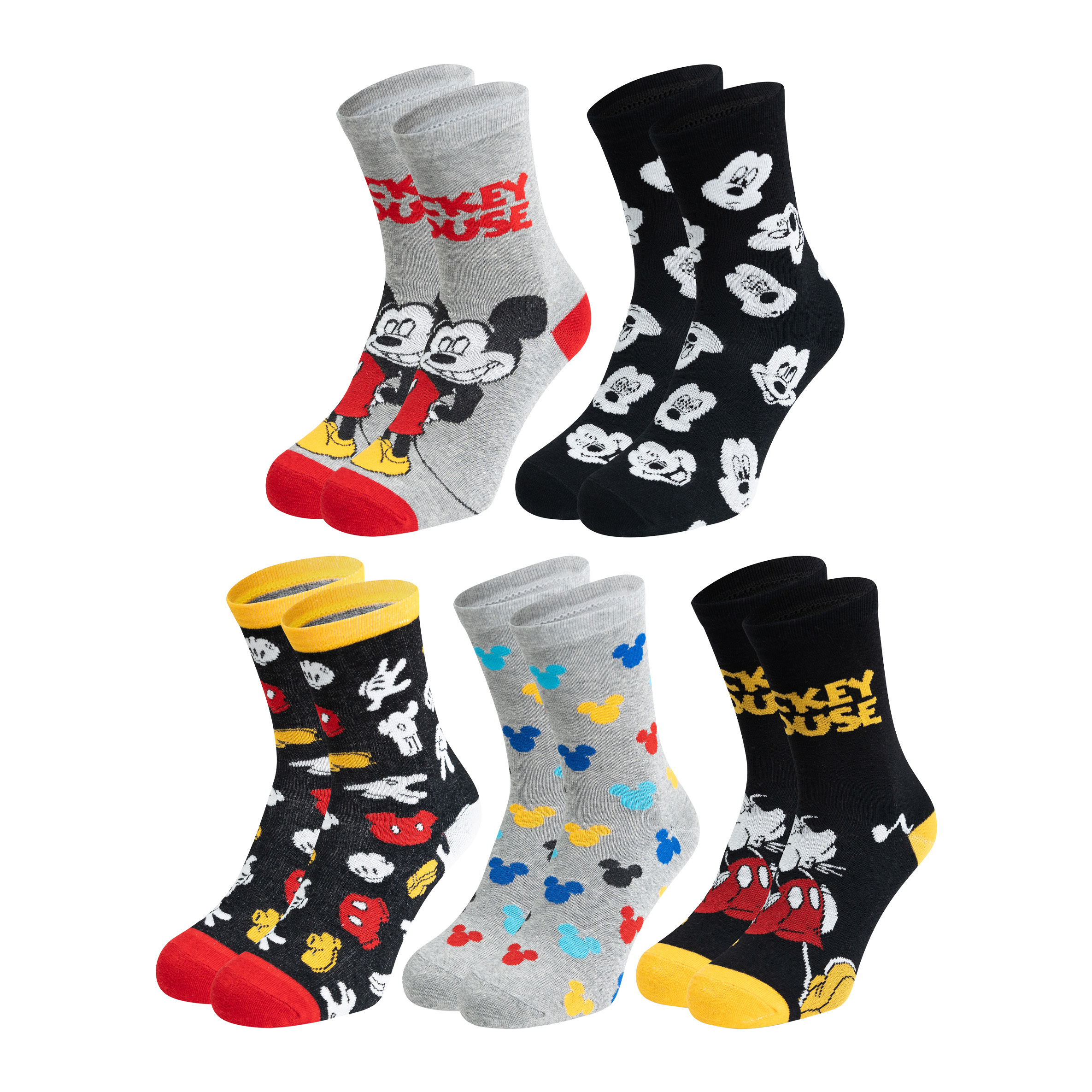 Mouse Socks For Men - Men's 40-45 (5-pack)