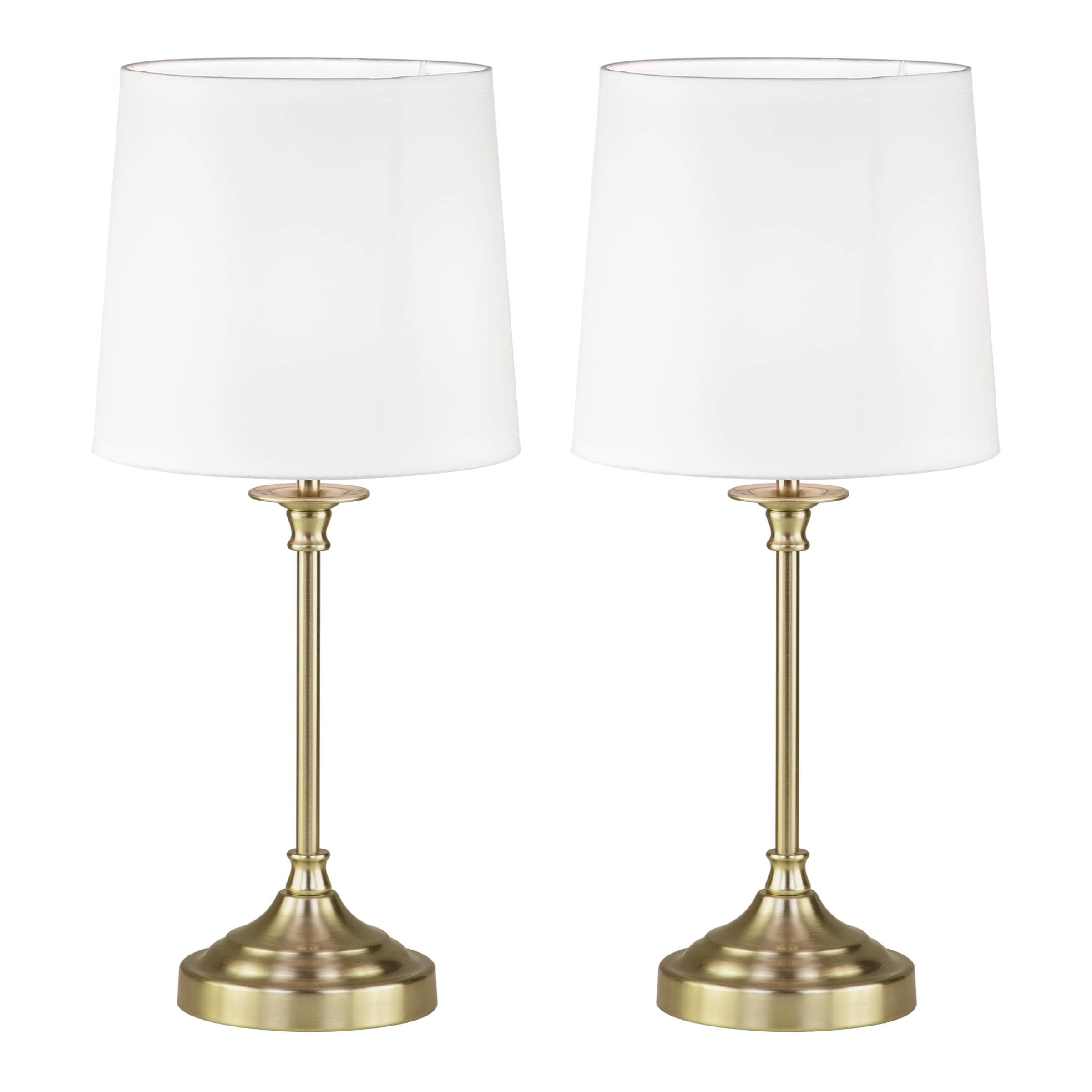 TEMU Set Of 2 Chester - Antique Brass Lamps