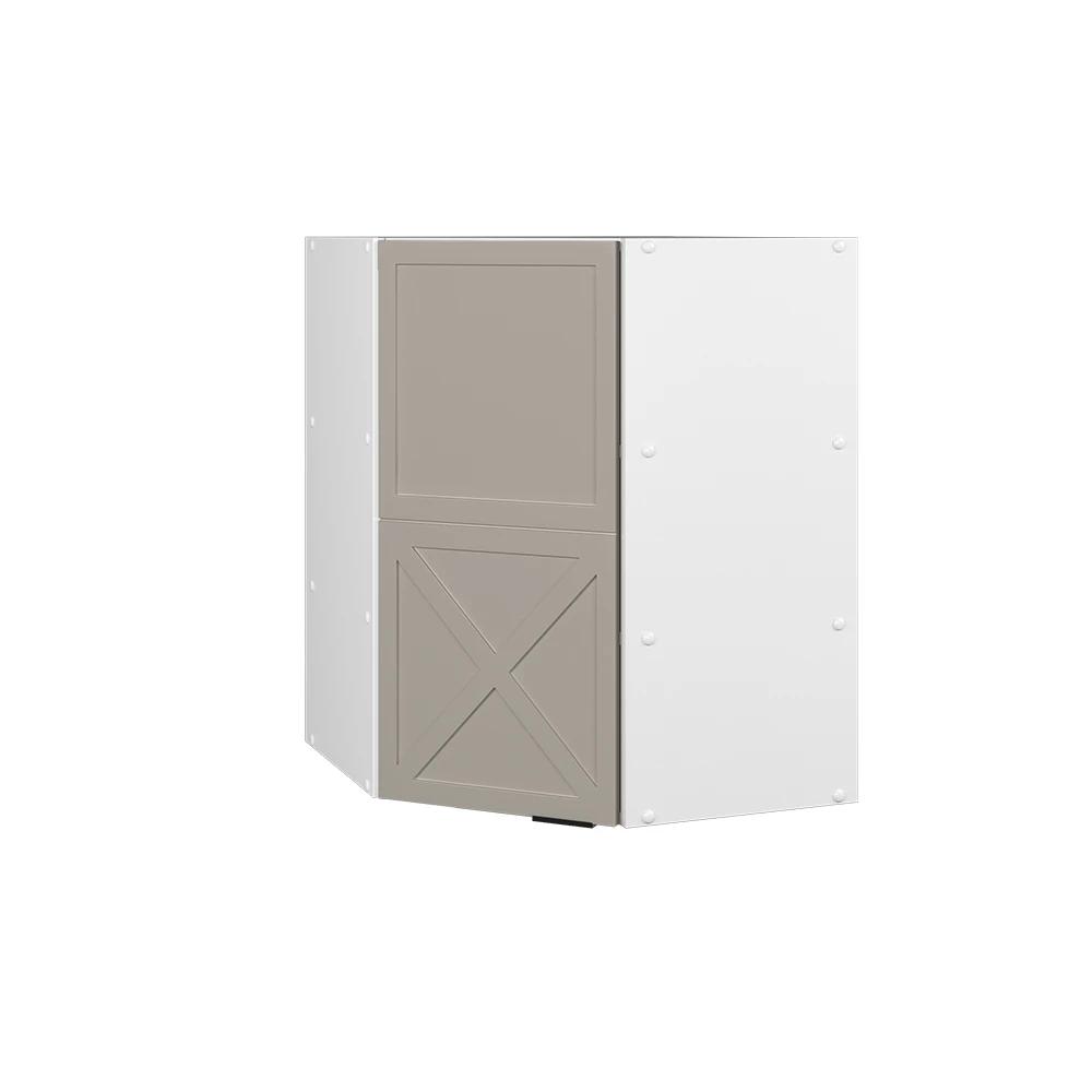 Image of Wall-mounted Corner Cabinet Fame-line Grey-beige 57 Cm The Corner Shelf For The Kitchen Kitchen Corner Cabinet Wall-mounted Cabinet For The Kitchen Kitchen Cabinet Chipboard, 16 Mm Kitchen