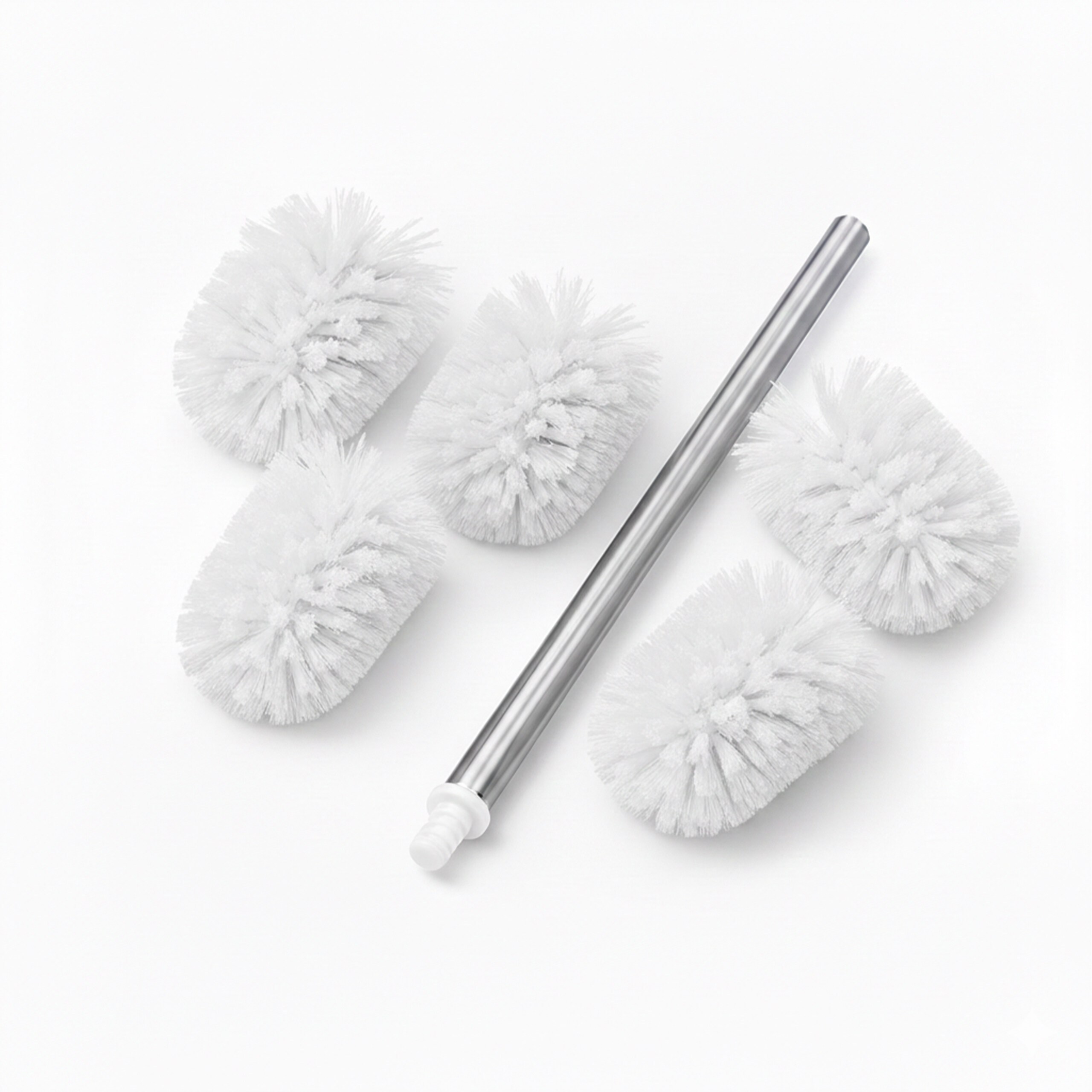6pcs. Set In White/silvery - (l)35.5 X (ø)8 Cm