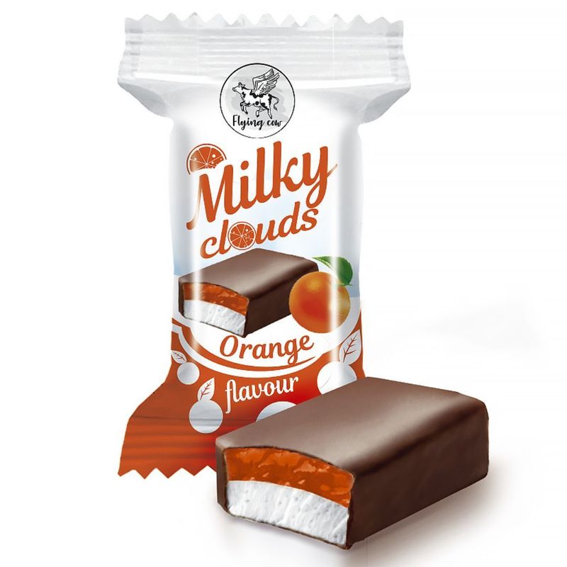 Flying Cow Milky Cloud With Orange-flavored Jelly 1 Kg