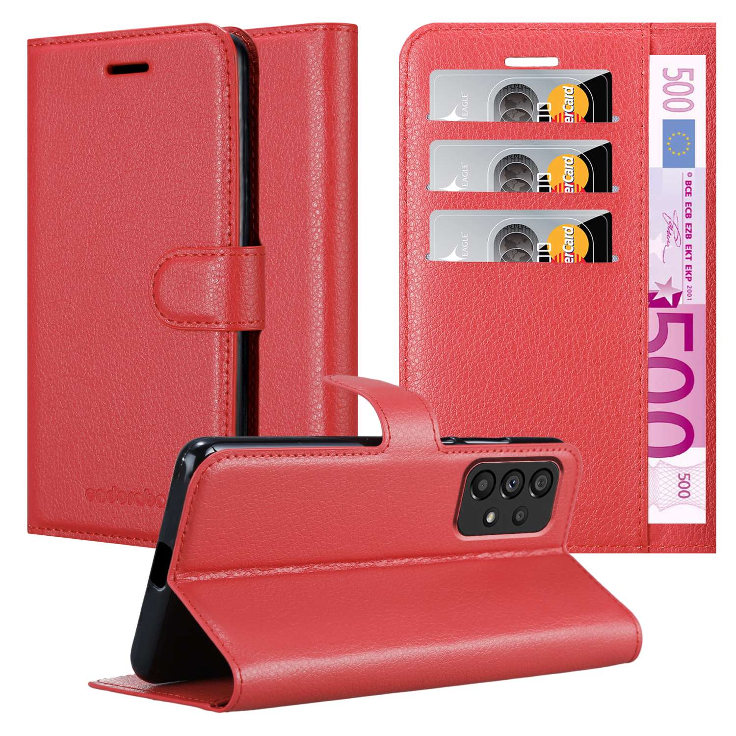 Image of Compatible With A53 5g Case Protective Cover With Magnetic Closure, Stand And Card Slot Flip Case Cover Case Phone Case Book Bag