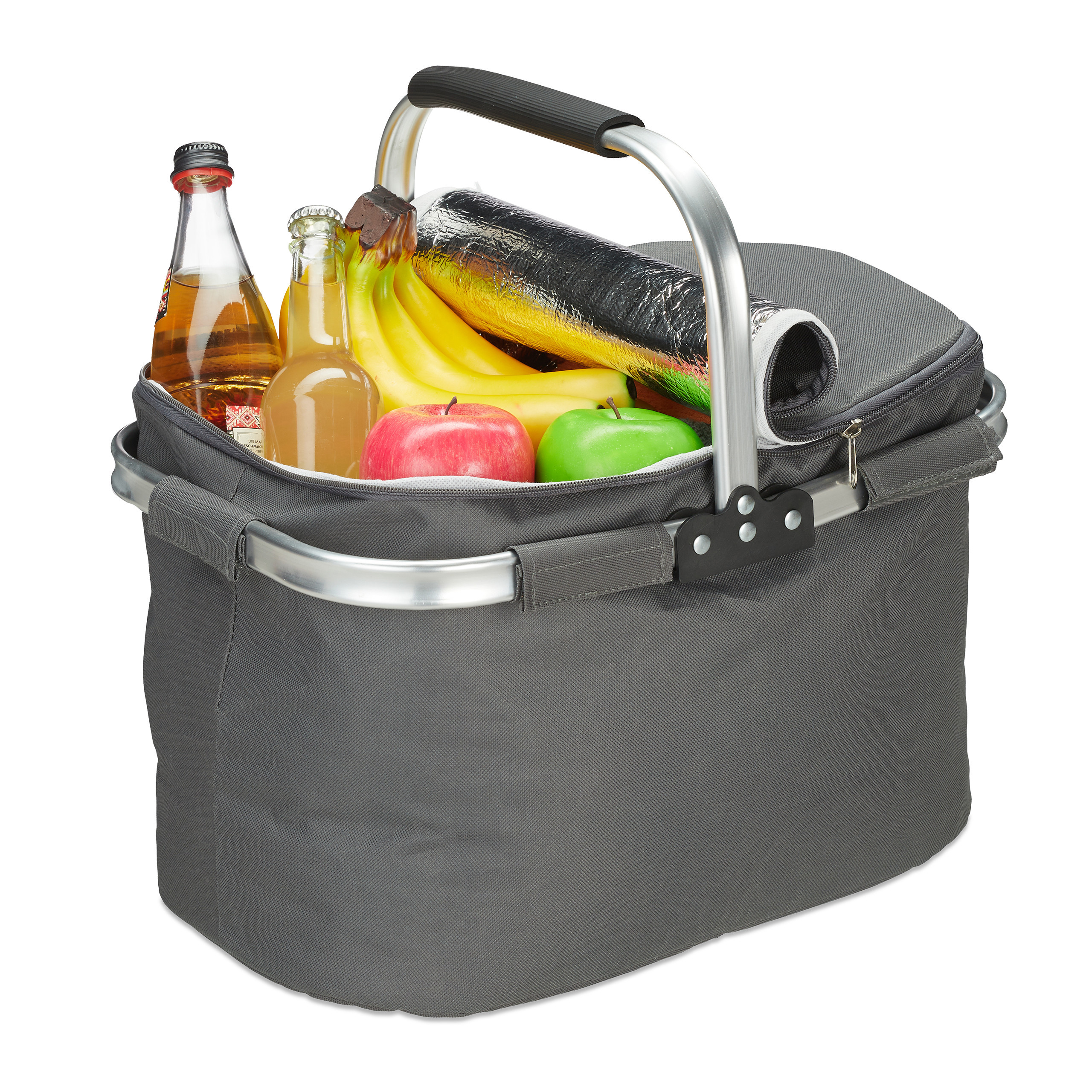 Gray Shopping Basket - 27 L