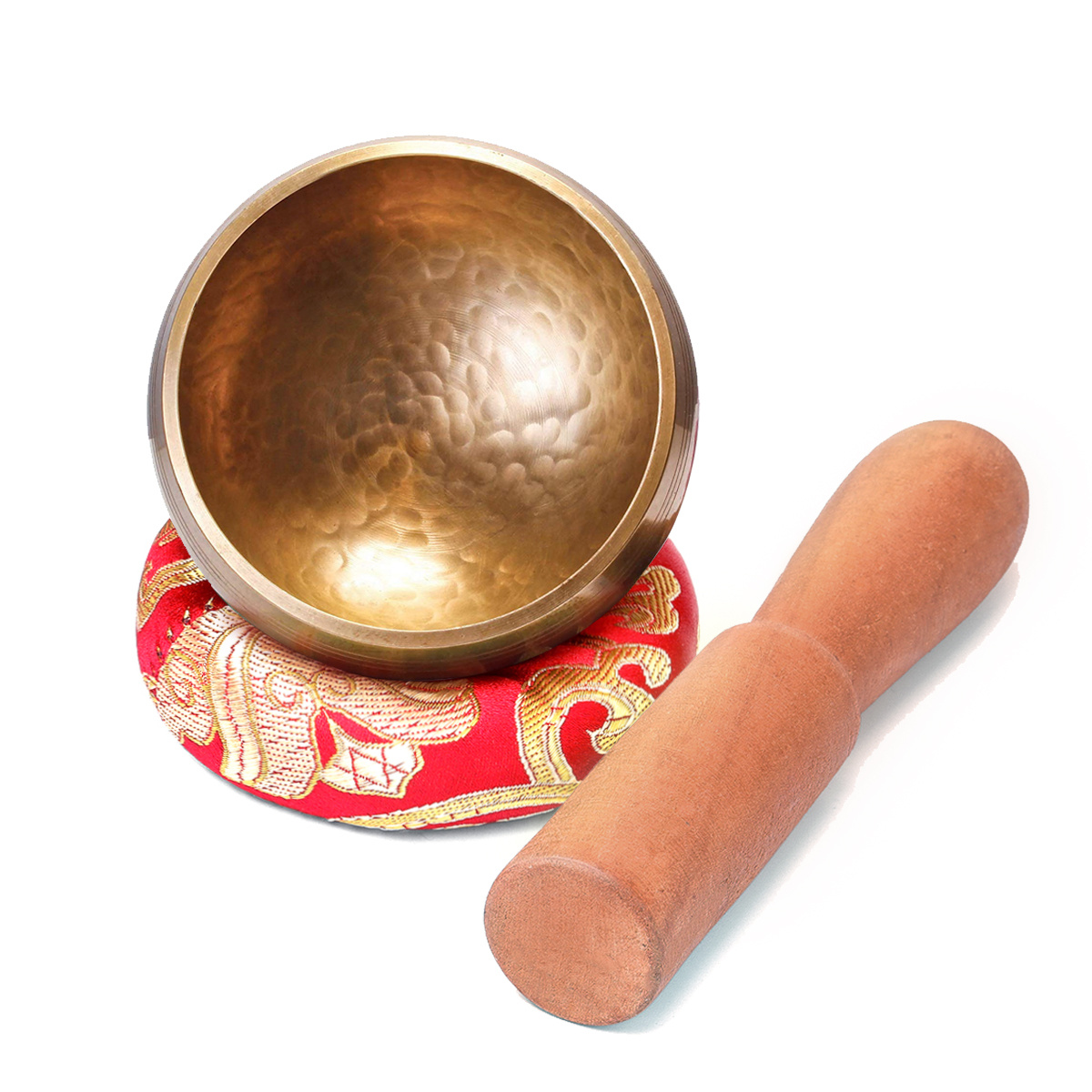 Image of Tibetan Singing Bowl – Handcrafted Meditation Bowl With Wooden Mallet & Cushion | For Yoga, Mindfulness & Relaxation