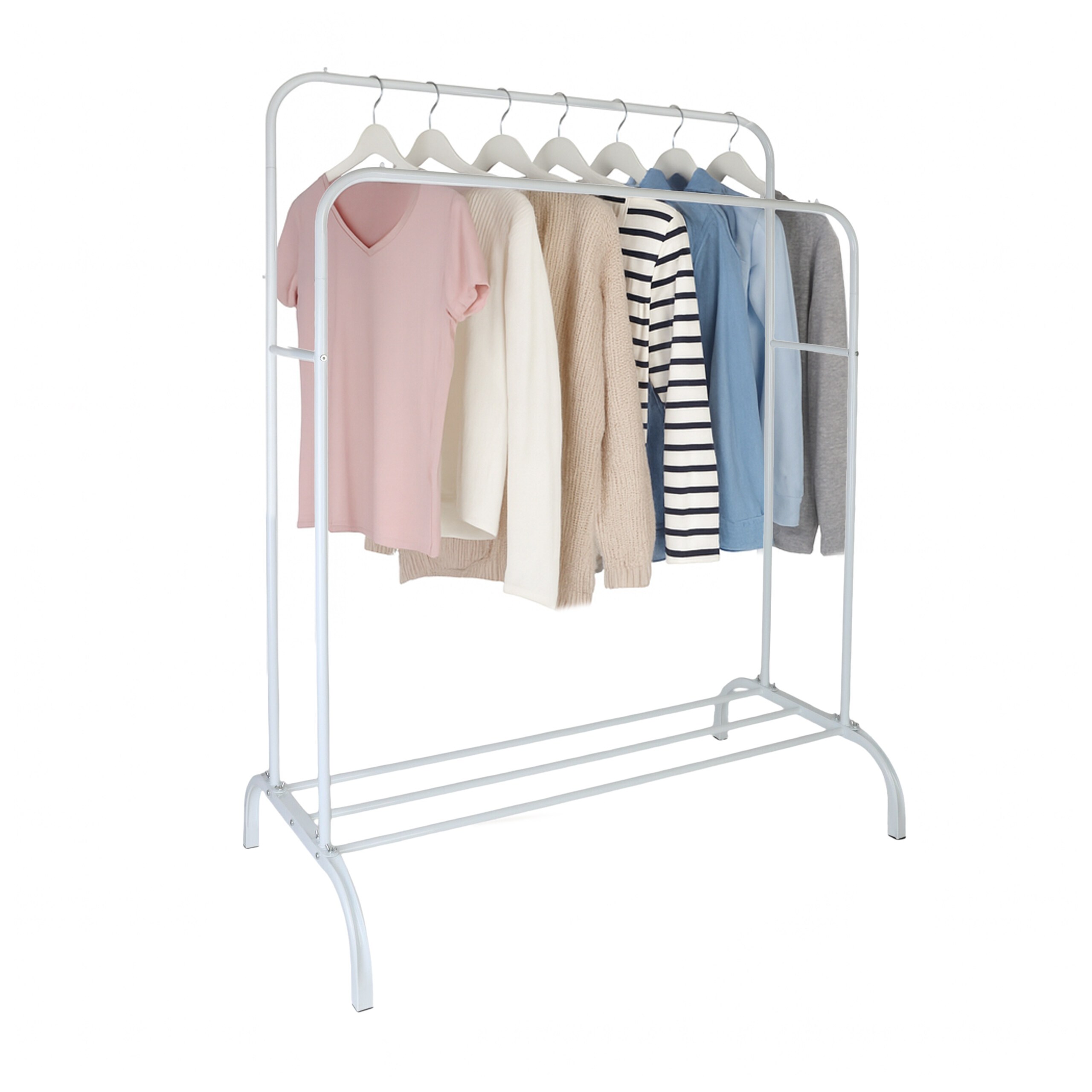 White Coat Racks - (w)110 X (h)148 X (d)55 Cm