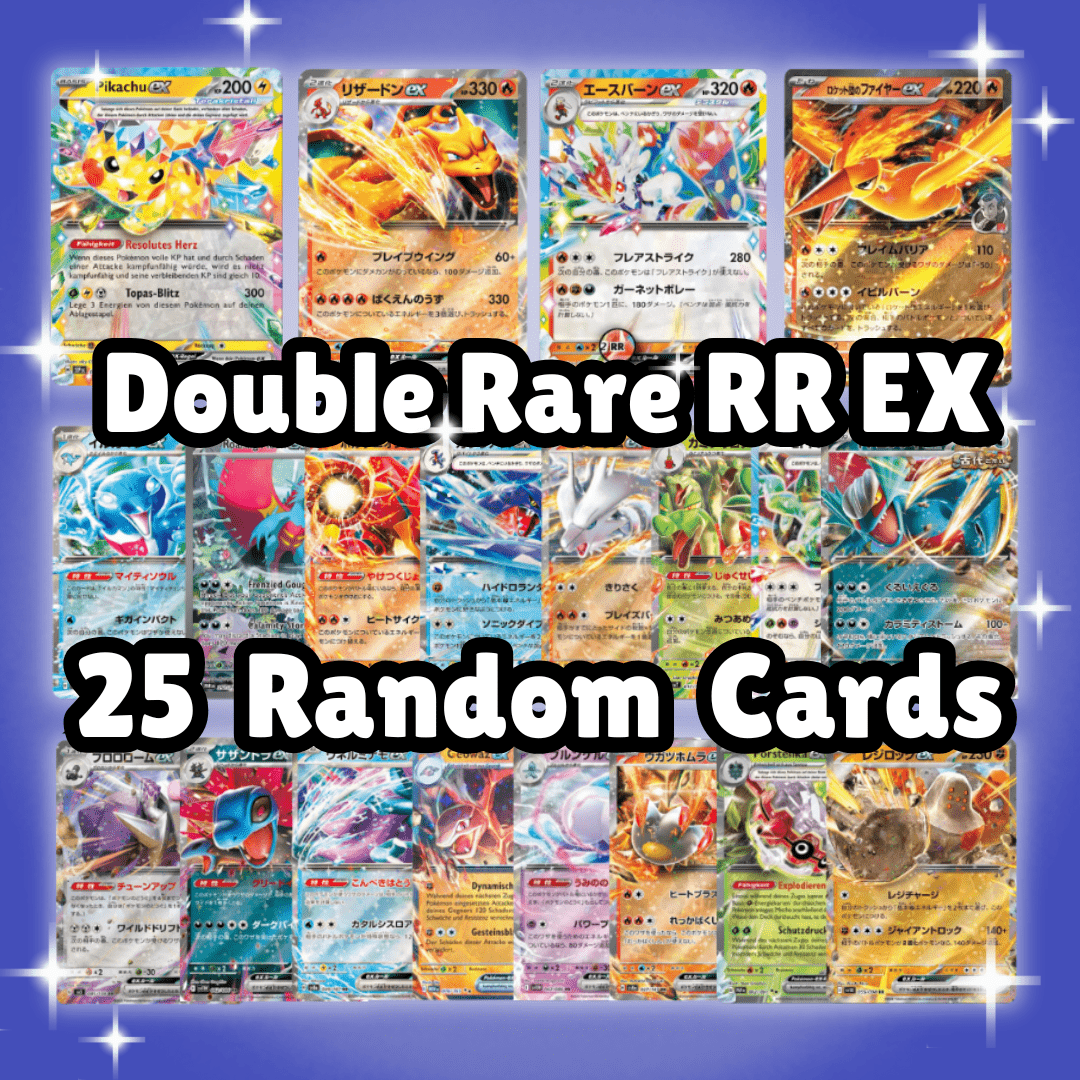 Image of 25 Assorted Pokémon Ex Cards - Lot Of 25 Official Japanese Double Rare Rr Ex Cards