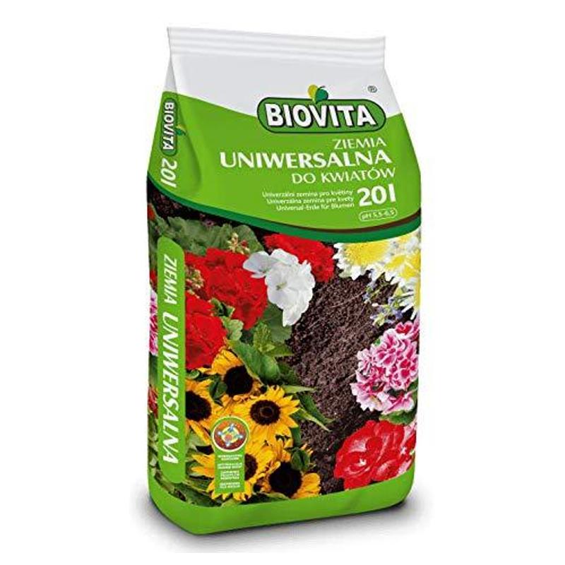 Biovita Universal Potting Soil For All Indoor Plants With 4-week Fertilizer 20l Plant Soil For Healthy And Strong Growth Of Your Plants