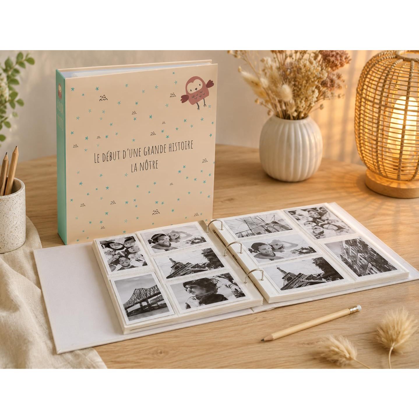 TEMU Album Photo Grande 500 Photos 10 x 15 cm – 34 x 33 cm – Couverture Rigide Grande Histoire