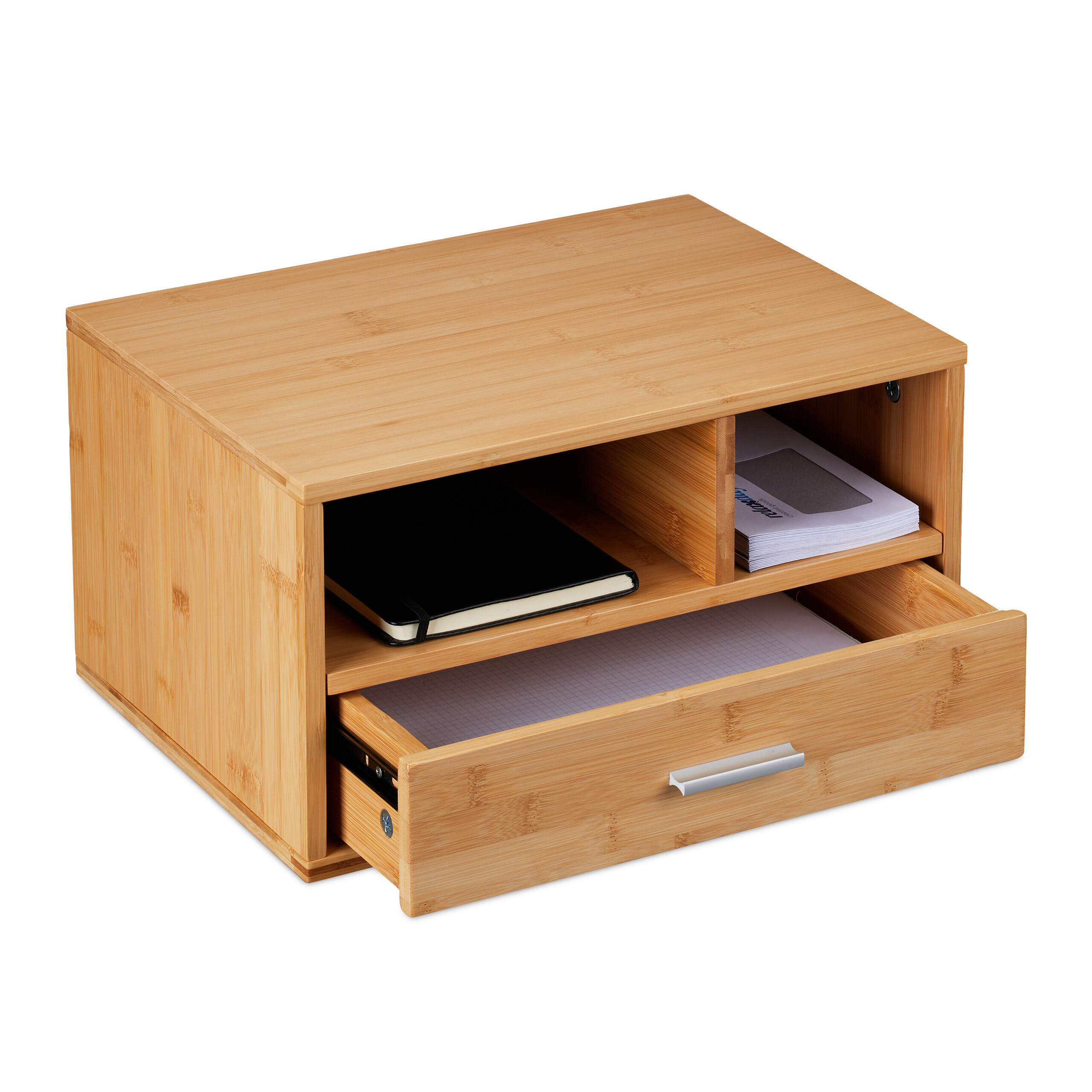Wooden Desk Organizer - (w)40 X (h)22 X (d)31 Cm