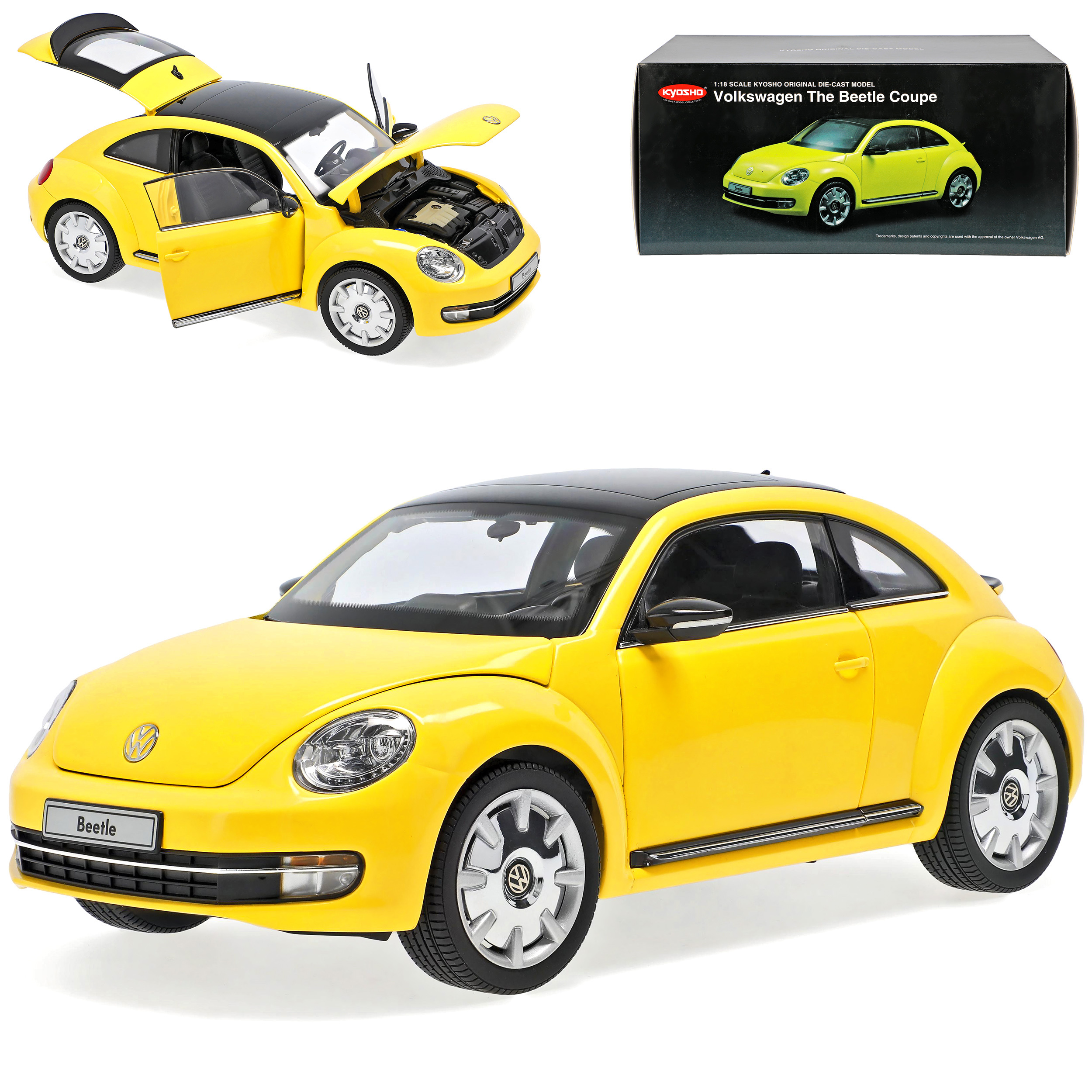 Vw Coupe Yellow From 2012 - 1/18 Scale Model Car