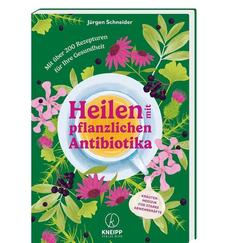 Image of With Plant-based Antibiotics - Paperback - With 200 Recipes For Your Health. Herbal Medicine For Strong Immune System - Jürgen Schneider - 144 Pages - German - 2023 - Kneipp Verlag - Ean 9783708808345