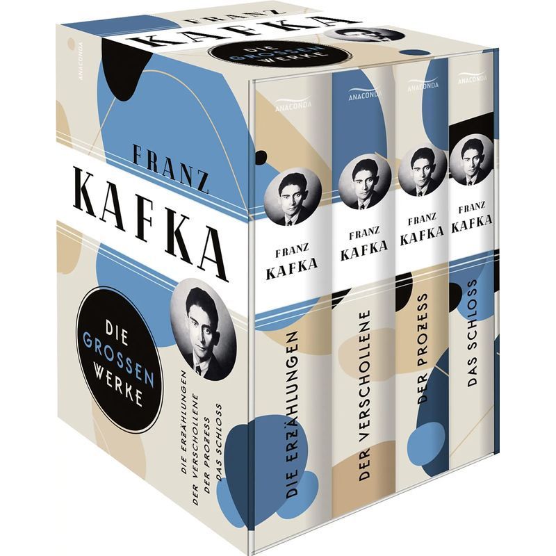 Image of Franz Kafka, The Great Works (the Tales, The Metamorphosis, The Trial, The Castle) (4-volume Slipcase Set) - Paperback - Franz Kafka - 1632 Pages - German - 2024 - Anaconda Verlag - Ean 9783730613436