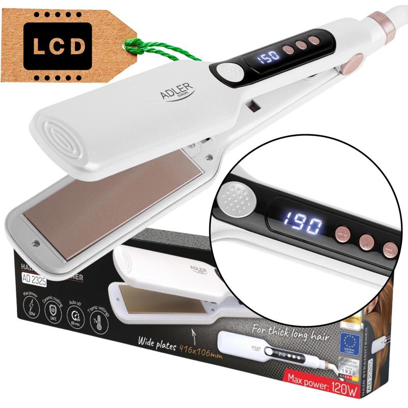 TEMU Alisado Rápido y Seguro con 7 Niveles de : Placas de Cerámica Anchas y Pantalla LCD para un Estilo