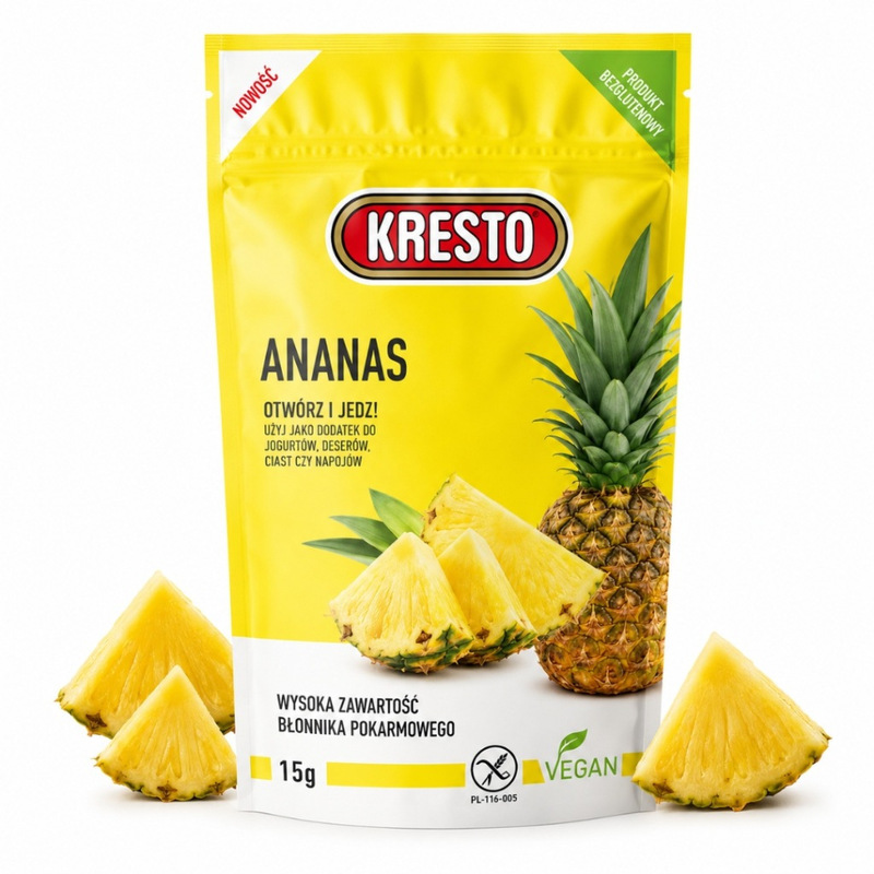 Kresto Freeze-dried Pineapple 15 G
