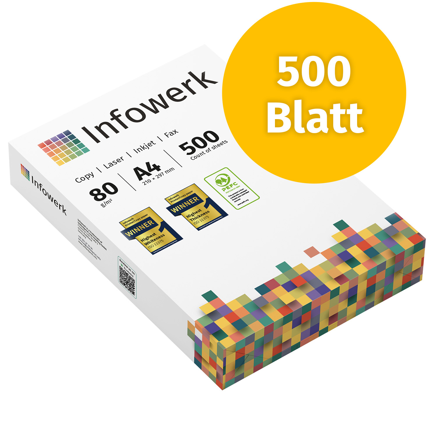 Printer Paper Copier Paper 500 Sheets 1 X 500 A4 80g Pefc Certified