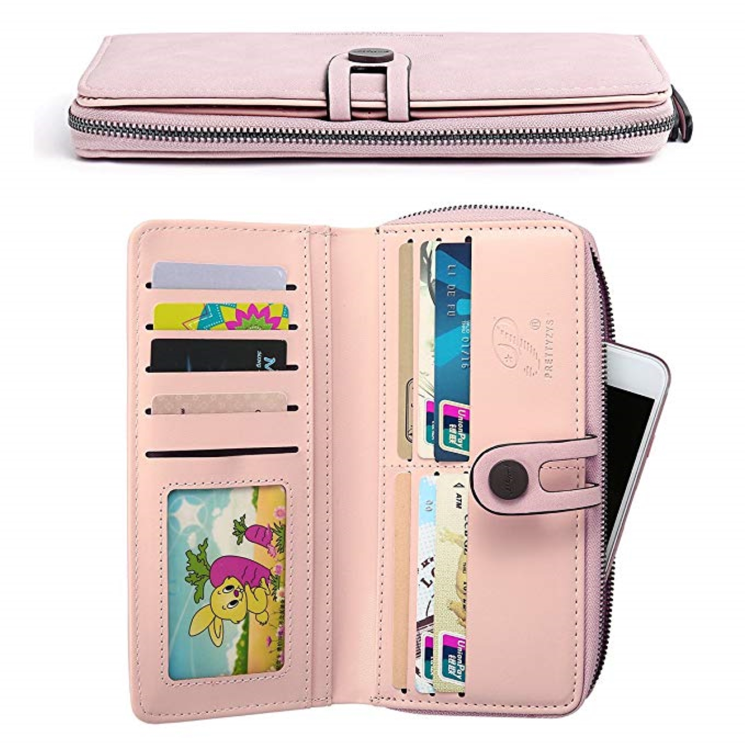 Image of Ladies' Pink Wallet - Stylish And Practical Companion
