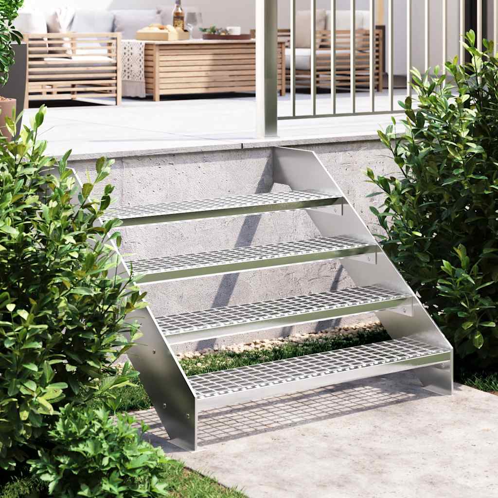   grate step weatherproof garden stair for indoor outdoor schools   restaurants homes anti slip patio stairs galvanised steel