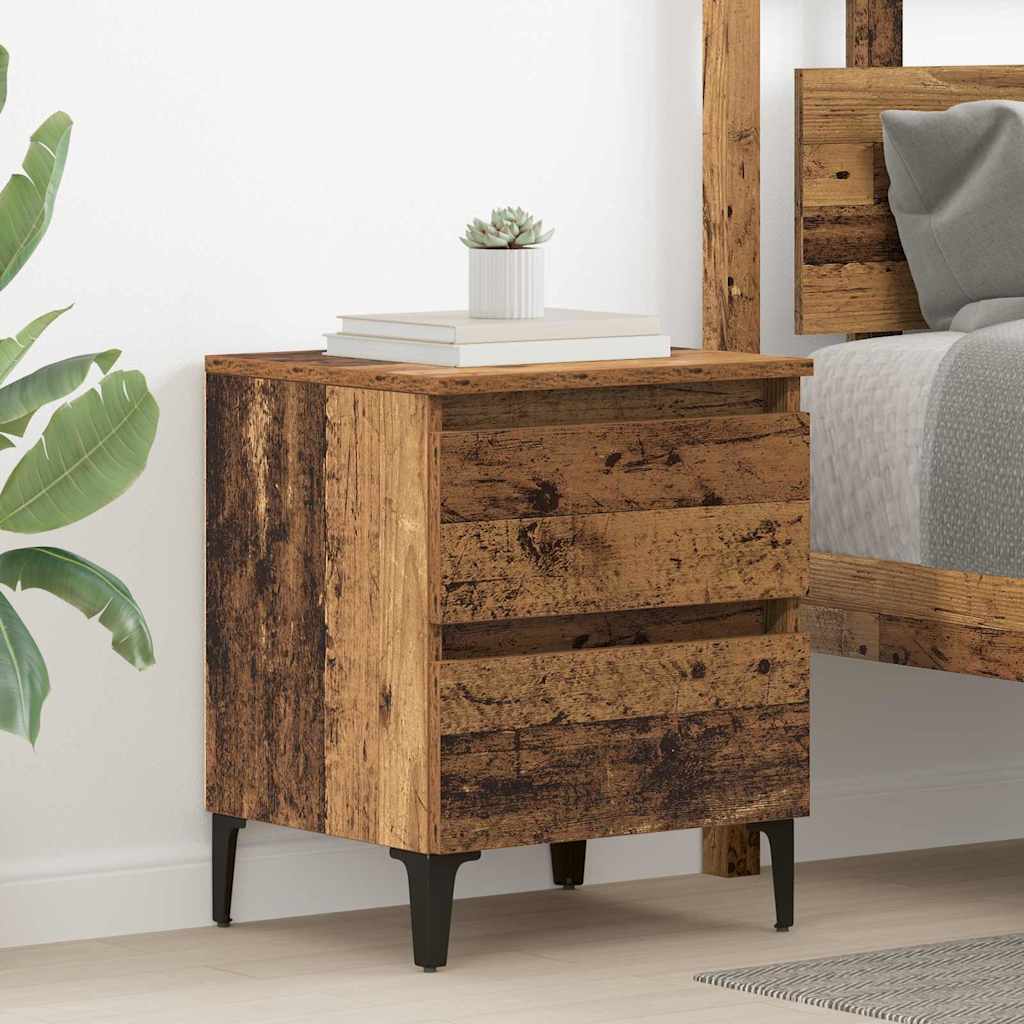 Vidaxl Nightstand 40 X 35 X 50 Cm Wood, Modern Nightstand For The Bedroom, Rectangular Storage Space, Compact Table, Minimalist Use In Urban Spaces