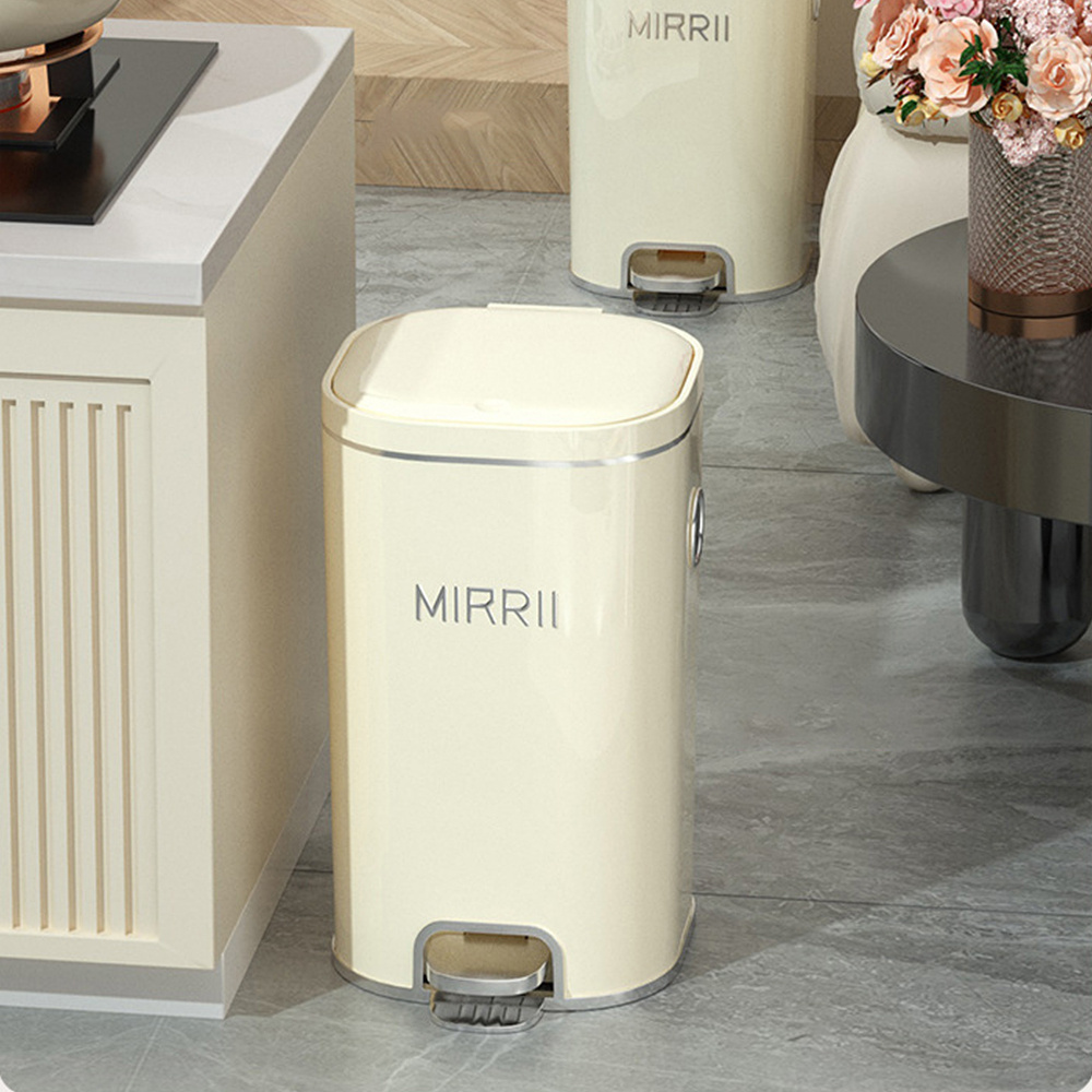 TEMU 8/10/15l -on Trash Can - Large Capacity Plastic Recycling Bin For Waste - For Kitchen, Living Room & Bathroom Use