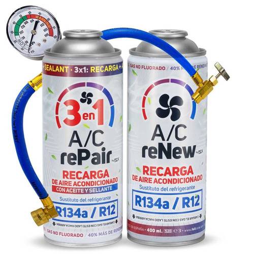 item picture kit ac in 1 gas recharge pack with marker oil and air conditioner sealer for car with manometer