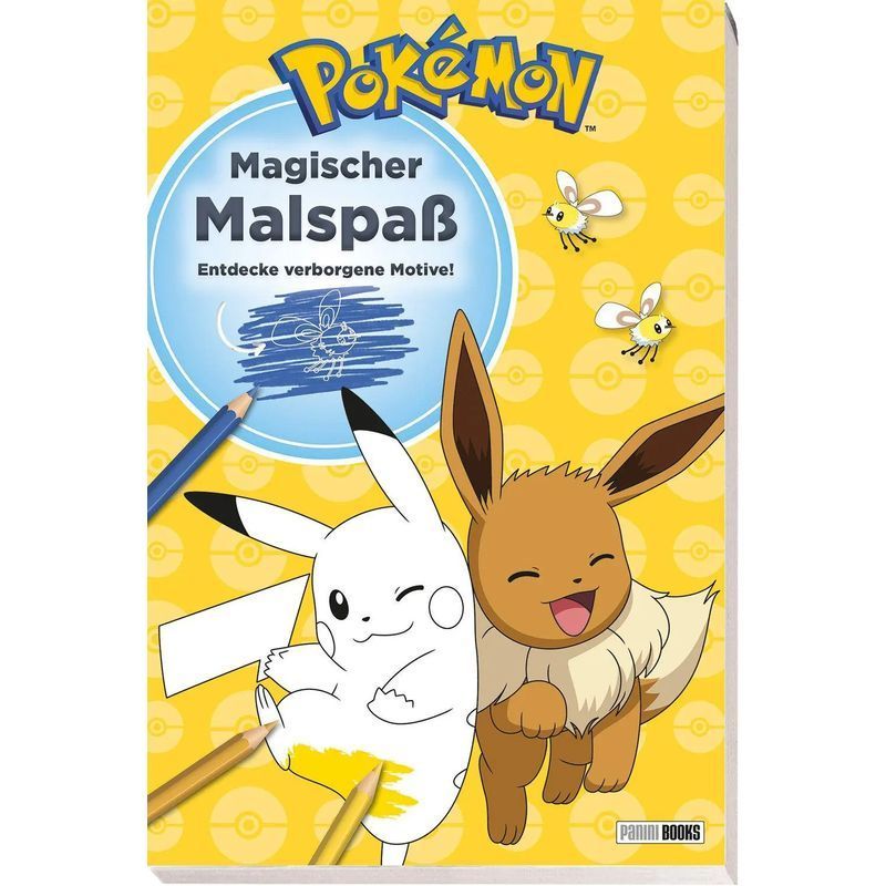 Image of Pokémon: Magical Painting Fun - Discover Hidden Designs - Coloring Book - Pokémon (and Others) - Paperback - 40 Pages - German - 2026 - Panini Verlags Gmbh - Ean 9783833247453