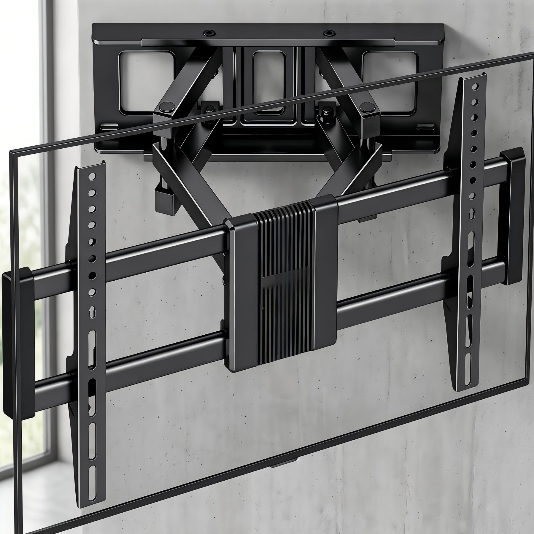 Image of Swivel & Tilt Tv Wall Mount, Extendable For 37-80 Inch Tvs, Max. Load Capacity 45kg, Vesa 200x100 To 600x400 Mm