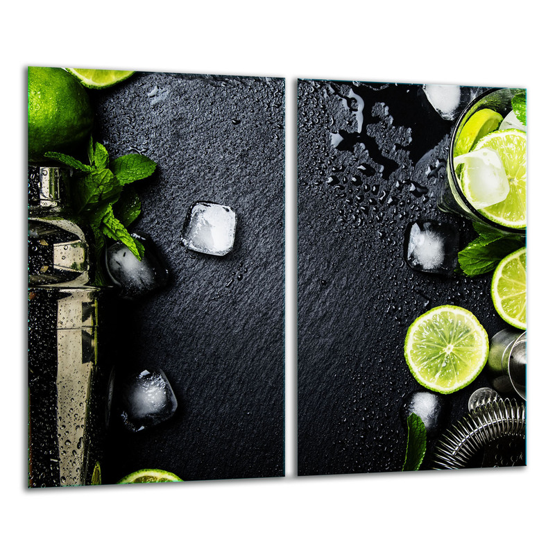 Glass Cutting Board 2x 30x52 Kitchen