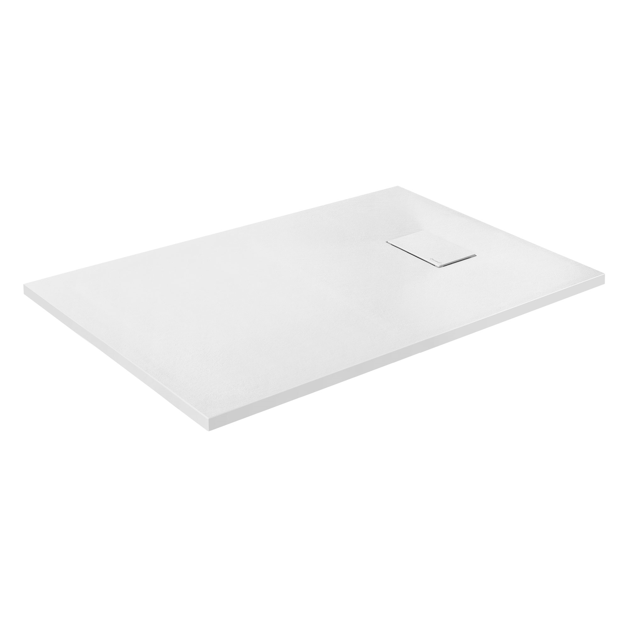 Image of Luxebath Shower Tray, Extra Flat And Durable Smc Shower Base, 30mm Height, Design Shower Tray With Anti-slip Slate-look Surface