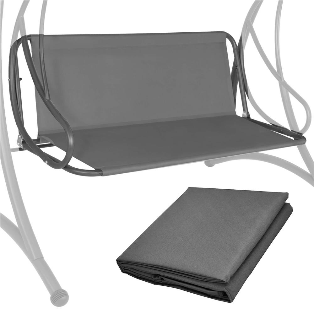 4-person Garden Swing Canvas Cover, Seat And Backrest, 155x100cm, Gray