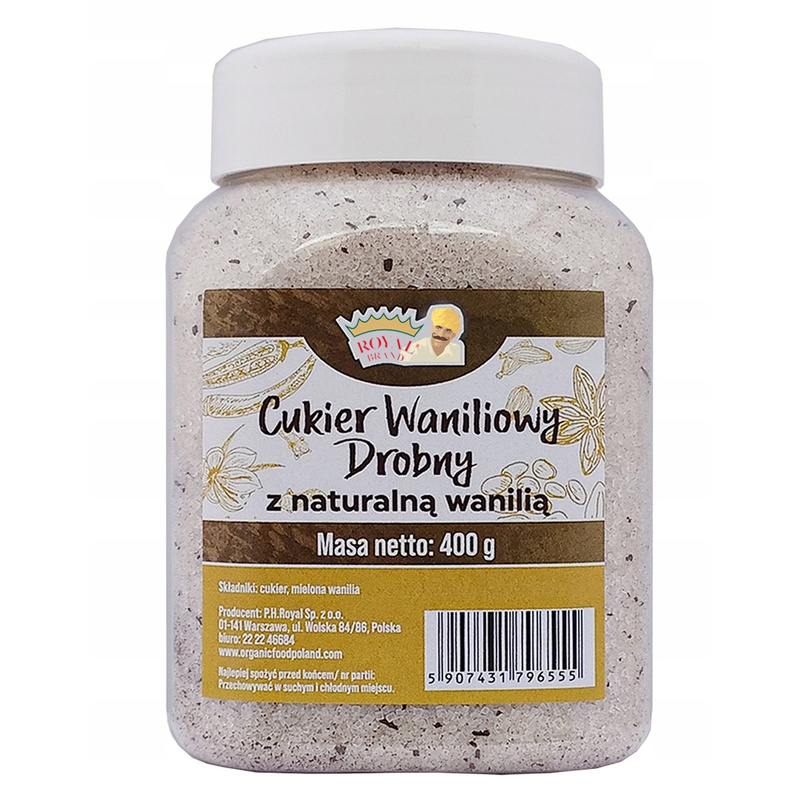 Vanilla Sugar 2% With Natural Vanilla 400g, Good In A Reusable Jar