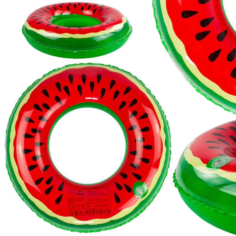 TEMU Inflatable Watermelon Beach Swimming Ring