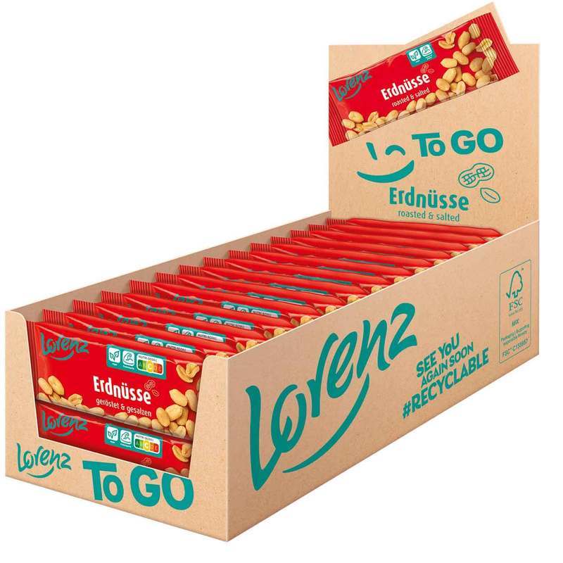 Lorenz Roasted And Salted 28x40g
