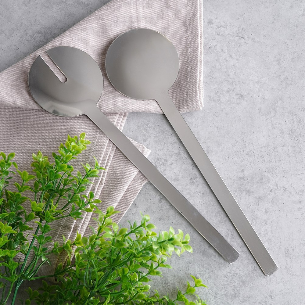 Stainless Steel Silvery Salad Forks, 2pcs.