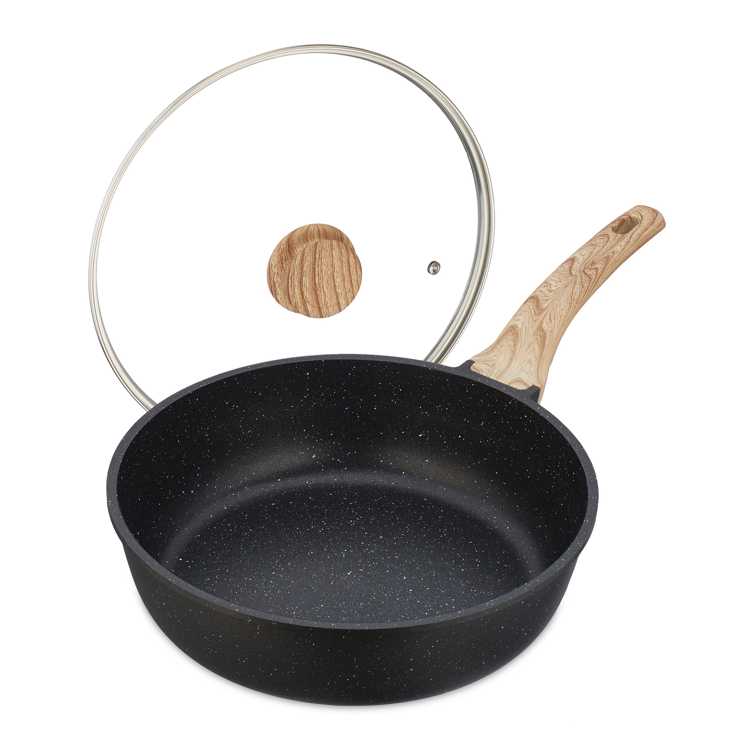 Stew Pan In Black/natural - 28 Cm In Diameter