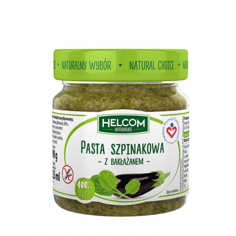 Helcom Spinach Pasta With Eggplant 190g