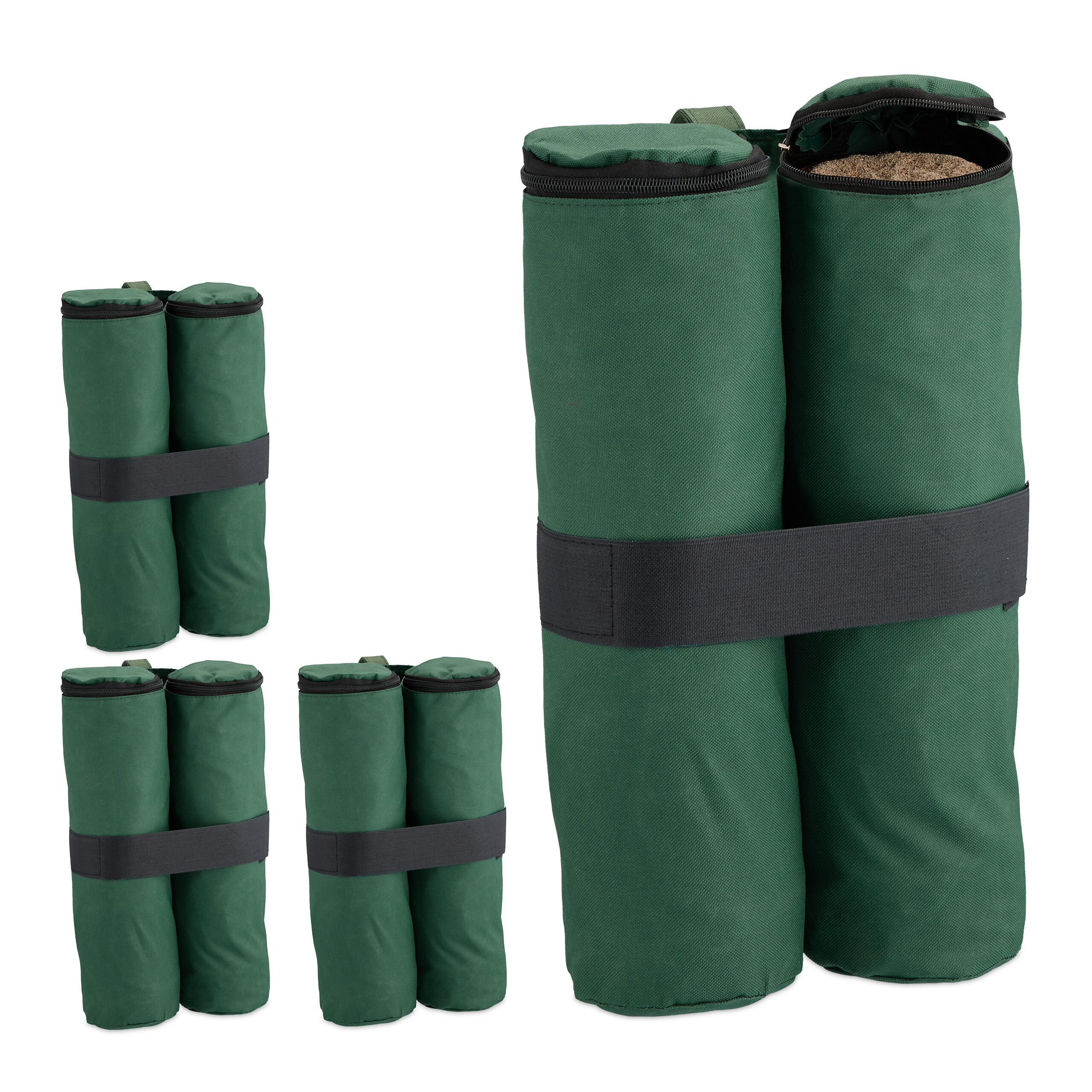 4 X Green Sandbags For