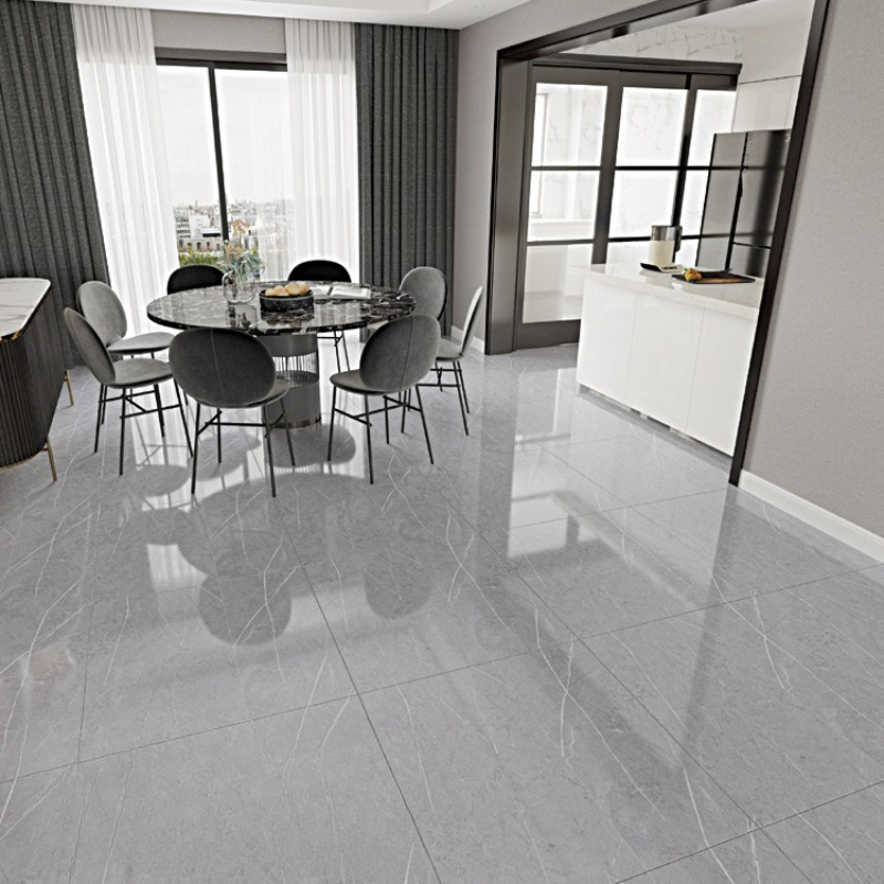 TEMU 10pcs Marble Peel And Stick Floor Tiles - 12"x24" Vinyl Flooring, Self Adhesive Durable Floor Coverings For Bathroom, Kitchen, Basement ( Easy
