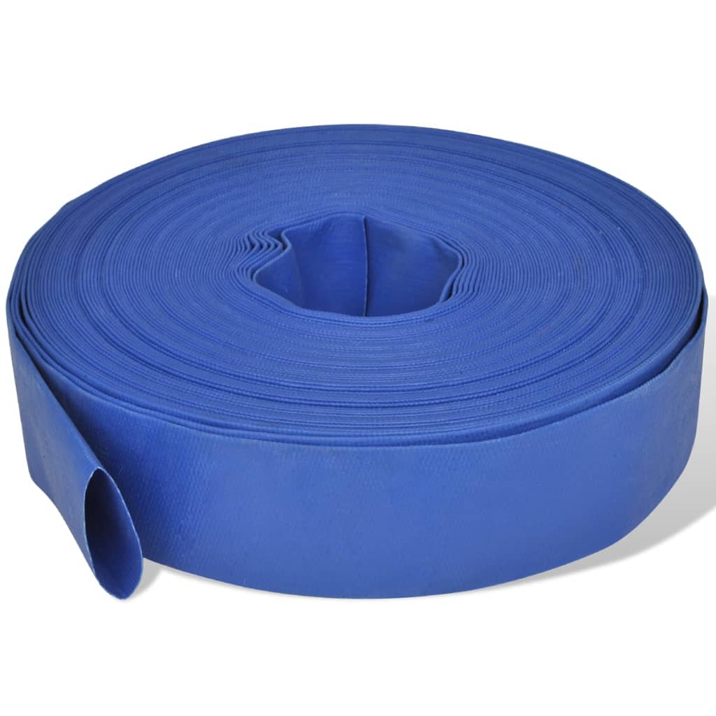 Vidaxl Flat Hose Pvc 50m 2" Fire Hose Garden Hose Construction Hose
