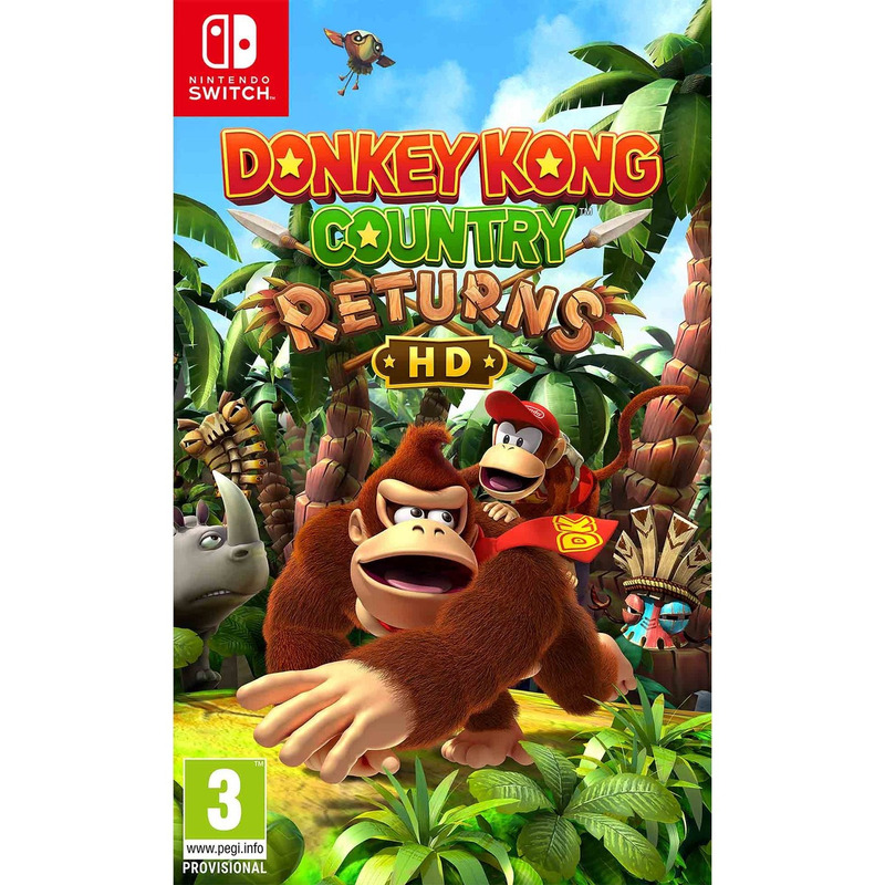 Donkey Kong Country Returns HD - Juego para Switch, Disco Físico, PEGI 7