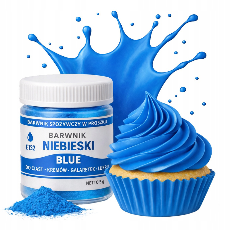 Image of Food Coloring Powder Sky Blue Cake Frosting Ice Cream Colors