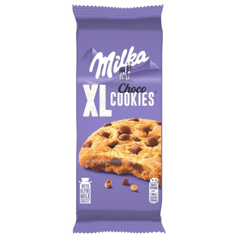 Milka Xl Cookie Choco Biscuits With Pieces Of Milk Chocolate - 184 G