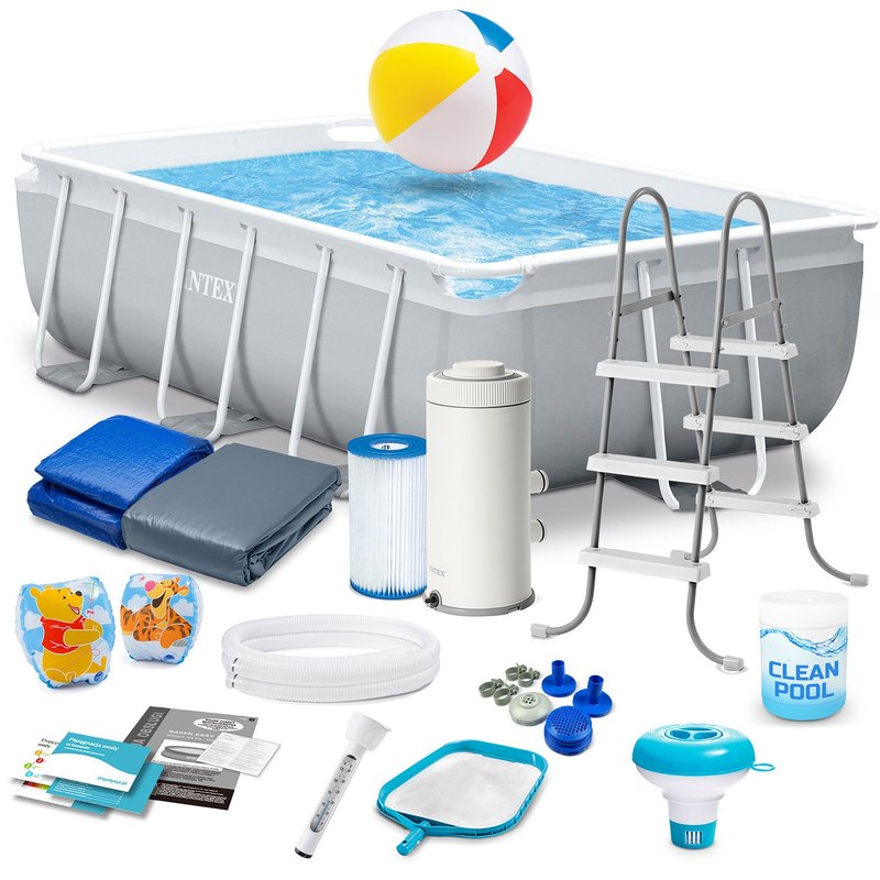 Cadru Prismă Piscină Grădină 300 X 175 X 80 Cm 18W1 INTEX 26784