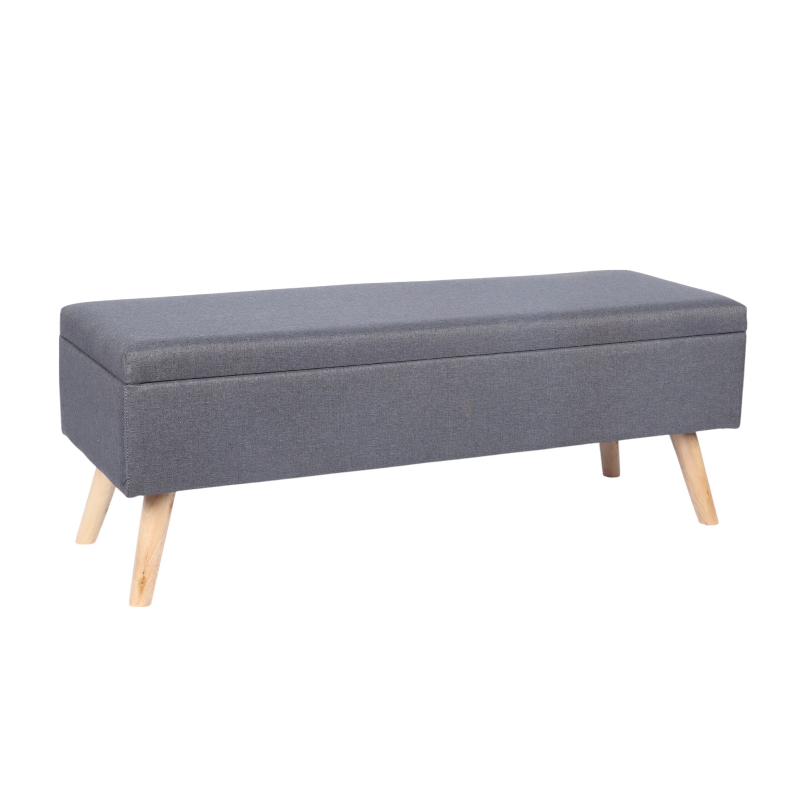 Grey Bench - (w)110 X (h)40 X (d)40 Cm