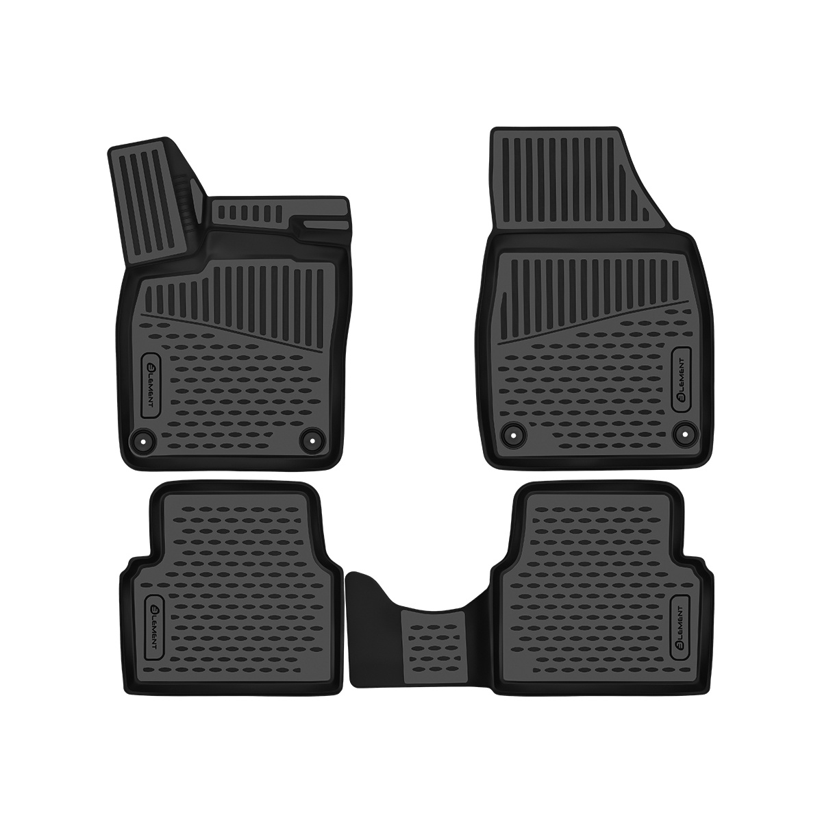 Image of Rubber Floor Mats Suitable For Born | 2021 -> | 100% Tailored Foot Mats Made Of Tpe, High Edge, Waterproof, Slip-resistant, Odorless